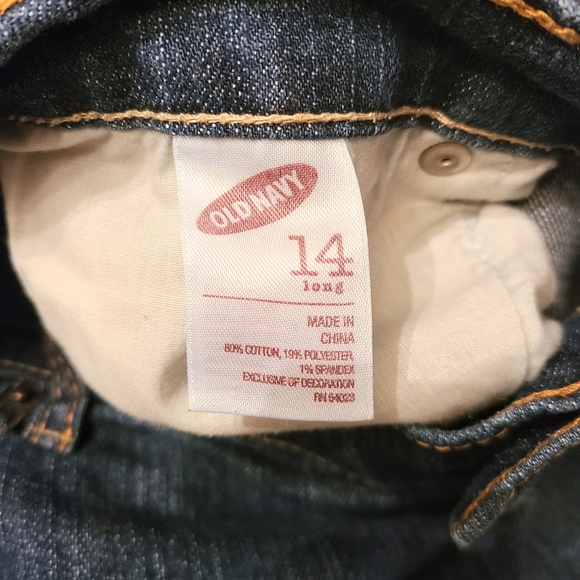 Old Navy "The Diva" Blue Denim Bootcut Leg Jeans Size 14 Long - Picture 2 of 6